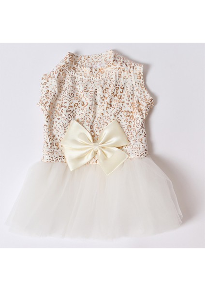 Varaklı Tütü Pet Elbise - Kırık Beyaz Köpek ve Kedi Kıyafeti fiyatları