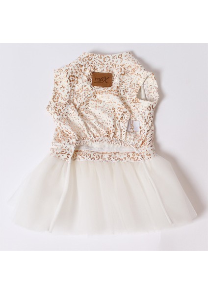 Varaklı Tütü Pet Elbise - Kırık Beyaz Köpek ve Kedi Kıyafeti modelleri