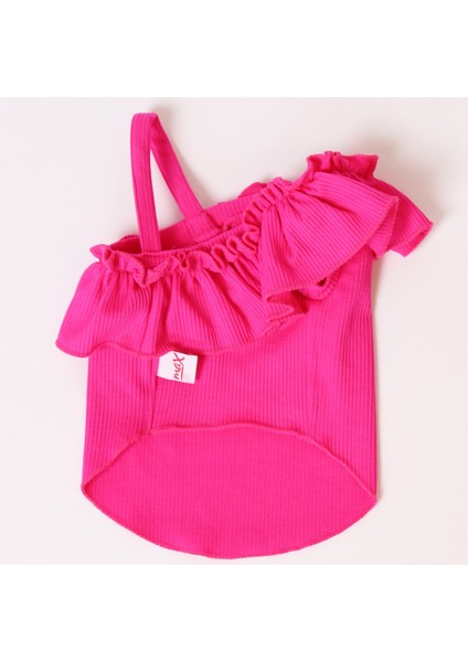 Tek Omuz Pet Bluz - Pembe Köpek ve Kedi Kıyafeti fırsatları