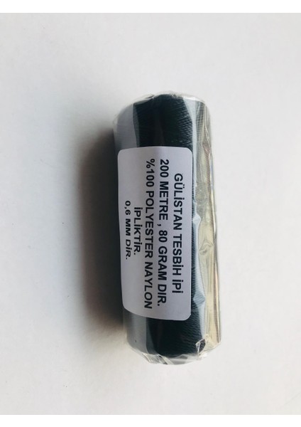 Makaralı Siyah Renk Tesbih Ipi.kolye IPI.200 Metre,80 GRAMDIR.%100 Polyester Naylon Iptir.