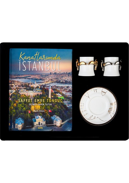 Saffet Emre Tonguç Kanatlarımda Istanbul Eng Kitap Hediyeli 2 Kişilik Kahve Fincanı Takımı Silver 60 ml fiyatları