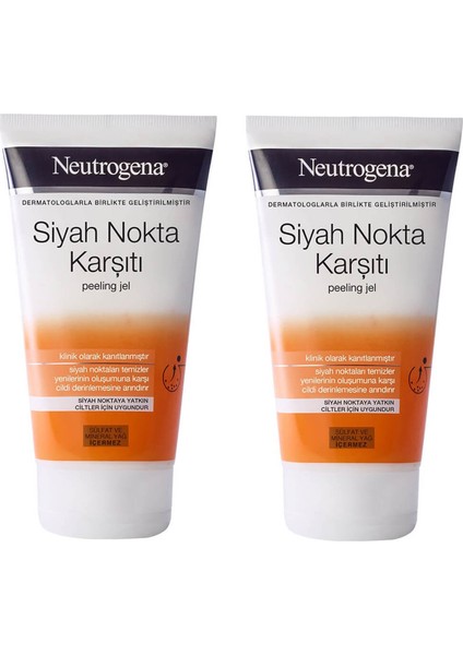 Siyah Nokta Karşıtı Peeling Jel 150 Ml 2 Adet