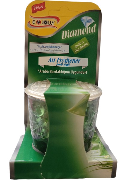 Bardak Tipi Jel Boncuklu Oto Oda Kokusu Yeşil 100ML
