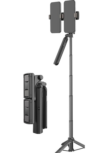Tripodlu Bluetooth Selfie Çubuğu - Siyah (Yurt Dışından)
