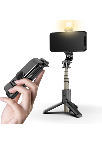 L11S Bluetooth Selfie Sopa Güzellik Doldurma Işık Canlı Tripod L11S Selfie Stick (Yurt Dışından)