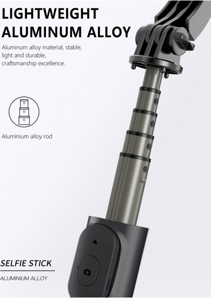 Q02S Hafif Doldurma Bluetooth Selfie Sopa Tripod Cep Telefonu Tutucu - Beyaz (Yurt Dışından)