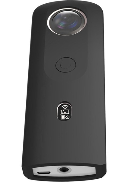 Koruyucu Kapak Yumuşak Kılıf Ricoh Theta Için Şok Geçirmez Sc2 360 Kız Kadın Siyah