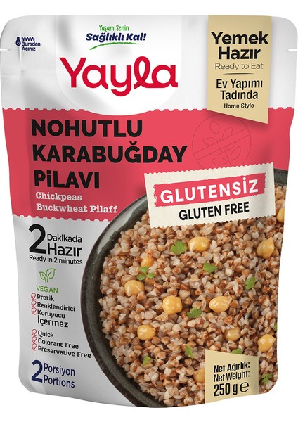 Glutensiz Nohutlu Kara Buğday Pilavı 250 gr