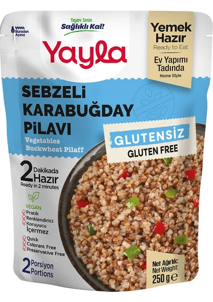 Glutensiz Sebzeli Kara Buğday Pilavı 250 gr