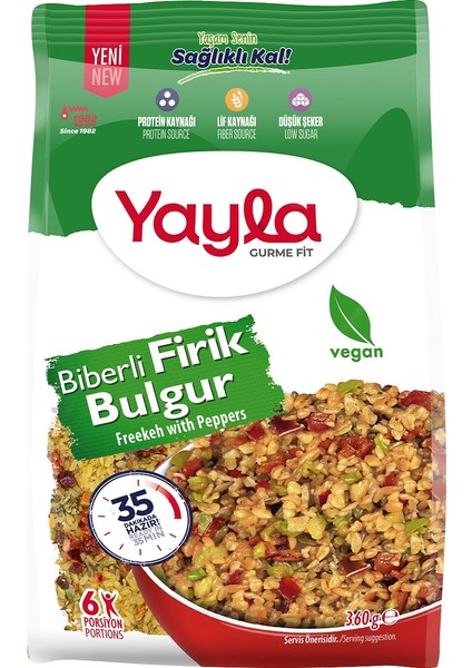 Gurme Fit Biberli Firik Bulgur 360 gr