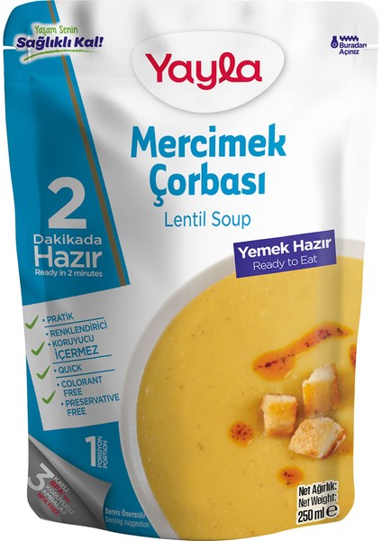 Hazır Mercimek Çorbası 250 gr