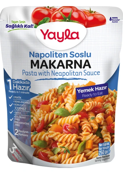 Hazır Napoliten Soslu Makarna 250 gr