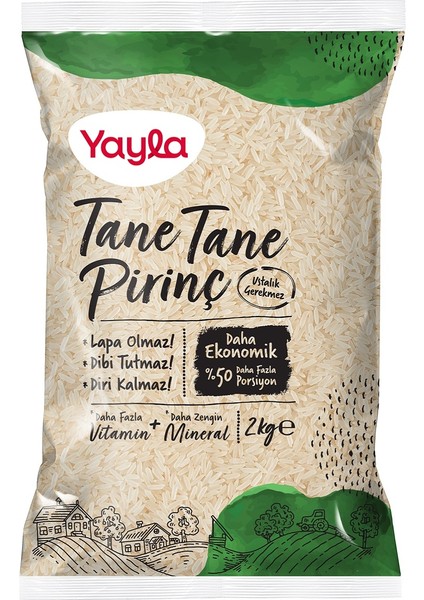 Tane Tane Pirinç 2 kg