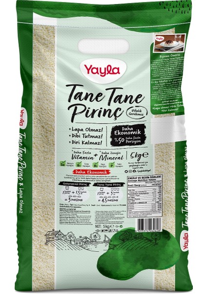 Tane Tane Pirinç Dökme (Çuval) 5 kg