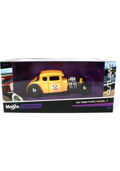 1/24 1929 Ford Model A Model Araba Sarı