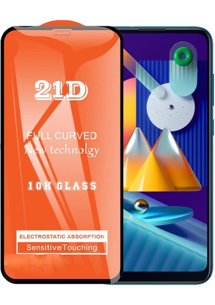 Samsung M11 Ekran Koruyucu 21D Tam Kaplayan Kavisli