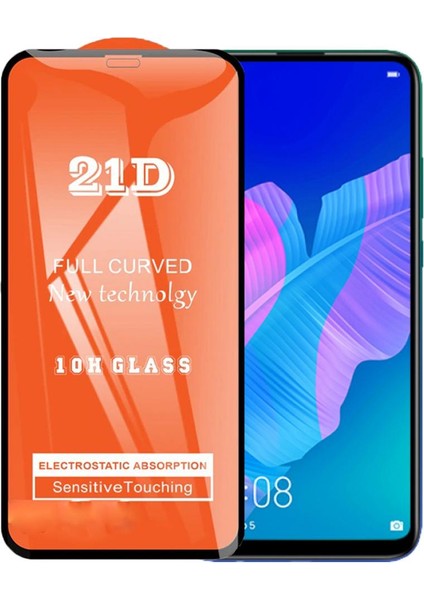 Huawei P40 Lite E Ekran Koruyucu 21D Tam Kaplayan Kavisli