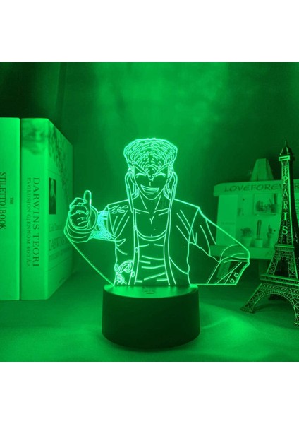 3D Renk Değiştiren Gece Lambası - Siyah (Yurt Dışından)