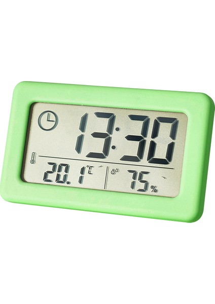 Sıcaklık ve Nem Gösteren Elektronik Saat - Beyaz (Yurt Dışından)