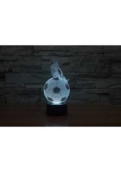 3D Renk Değiştiren Gece Lambası - Siyah (Yurt Dışından) fiyatları