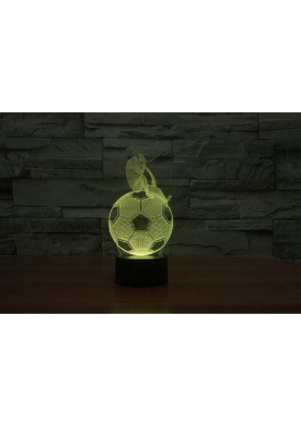 3D Renk Değiştiren Gece Lambası - Siyah (Yurt Dışından) modelleri