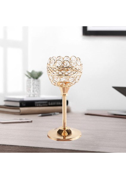 Sevgililer Partisi Için Kristal Mum Tutucu Uxurious Şamdan Tutucular L modelleri