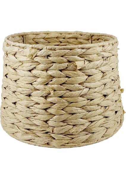 Dokuma Rattan Kolye Lamba Gölge Aydınlatma Kapağı Yatak Odası Otel Restoranı 30.5X20.5X25.5CM