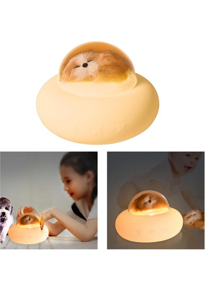 Silikon Gece Işık Enerji Tasarrufu USB Nightlight Çocuk Yetişkin Yatak Odası Köpek (Yurt Dışından)