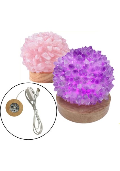 LED Gece Işık Taban Akrilik Sanat Tutucu Lamba Kristaller Cam Top Ekran Için 12 cm (Yurt Dışından) fiyatları