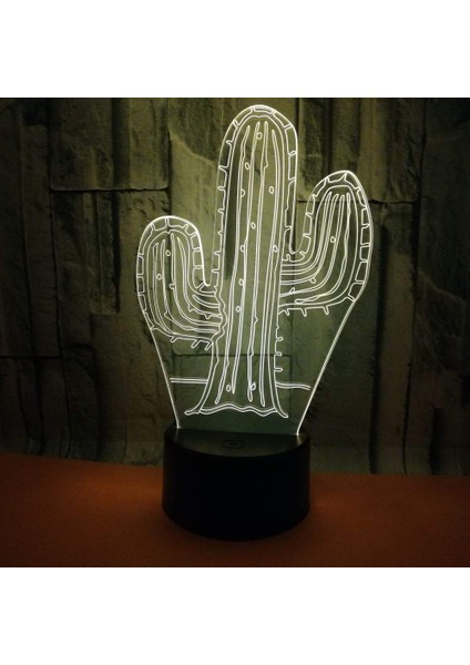 12CM Çocuk Odası Figürlü LED Gece Aydınlatması - Siyah (Yurt Dışından)