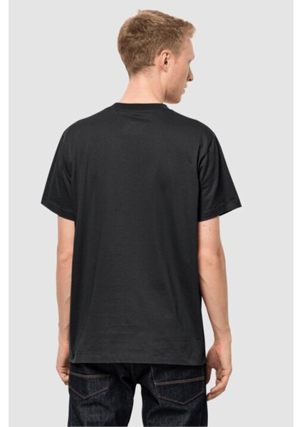 STROBE T M Siyah Erkek Kısa Kol T-Shirt