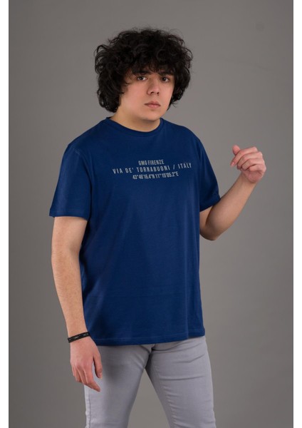 Regular Fit Baskılı Bisiklet Yaka Erkek T-Shirt modelleri