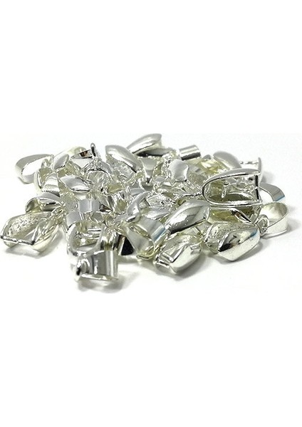 Reçine Epoksi Takı Kıskacı - Gümüş - 6.5 mm - 25 Adet modelleri