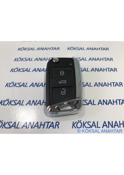 Volkswagen Golf 7, Polo, Passat, Tiguan, T-Roc Metal Gövdeli 3 Tuşlu Kumanda Kabı fiyatları