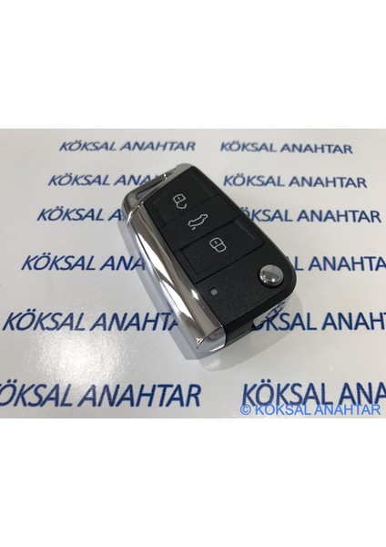 Volkswagen Golf 7, Polo, Passat, Tiguan, T-Roc Metal Gövdeli 3 Tuşlu Kumanda Kabı fırsatları