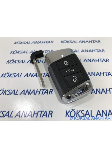 Volkswagen Passat 3 Tuşlu Smart Kumanda Kabı modelleri