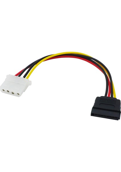 Sata Molex Çevirici Sata 15 Pin Dişi Molex 4 Pin Erkek Güç Kablosu Sata To Molex
