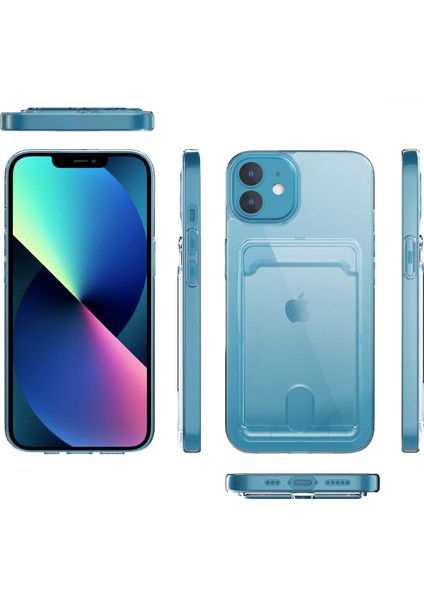 Iphone 11 Kılıf Ultra Koruyucu Kartlıklı Ensa Kapak