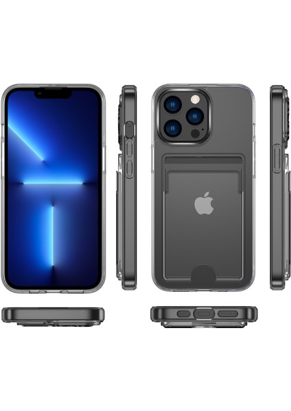 Iphone 13 Pro Max Kılıf Ultra Koruyucu Kartlıklı Ensa Kapak