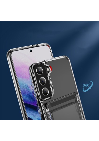 Samsung Galaxy S22 Plus Kılıf Ultra Koruyucu Kartlıklı Ensa Kapak