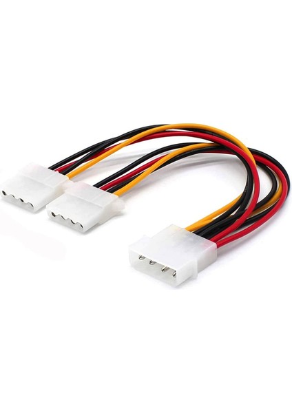 Molex Splitter Kablo 4 Pin Molex Güç Uzatma Kablosu Molex Power Çoklayıcı 4pin Erkek Çift 4pin Dişi