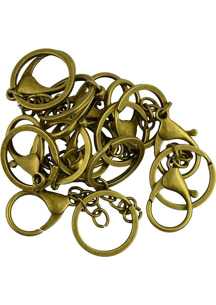 10 Adet 30 mm. Bölünmüş Yüzük Anahtarlık Istakoz Klipsler (Yurt Dışından) fiyatları