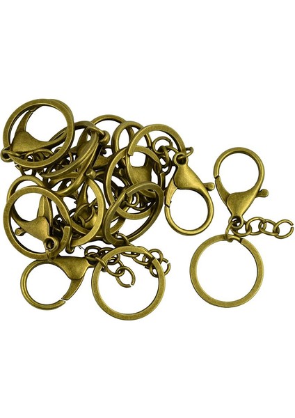 10 Adet 30 mm. Bölünmüş Yüzük Anahtarlık Istakoz Klipsler (Yurt Dışından) fırsatları