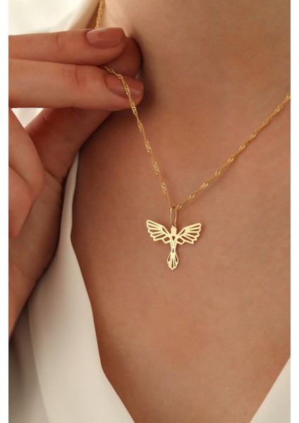 14 Ayar Altın Singapur Zincir Anka Kuşu Kolye fiyatları