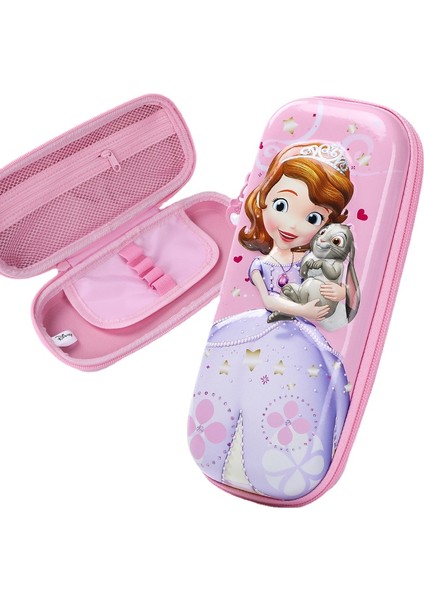 Lovehome 3D Disney Çocuk Kalem Kutusu - Pembe (Yurt Dışından)