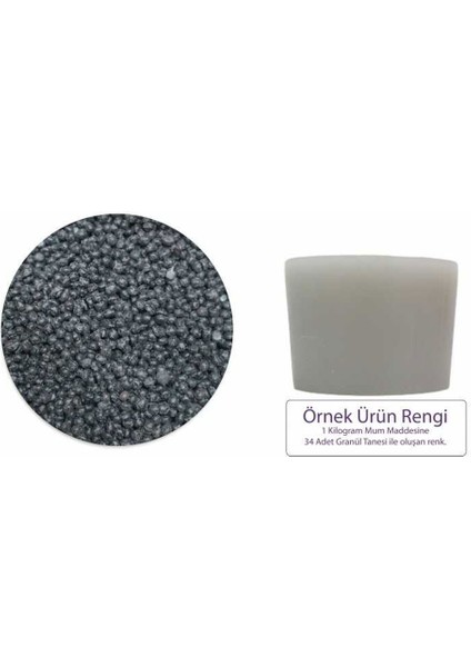 Gri Mum Boyası 5 gr Granül Mum Boyası