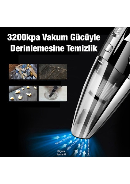 R-6053 Kablosuz Güçlü El Araç/ev Süpürgesi Kuru Islak 29000