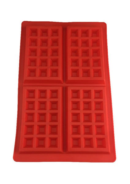 Yeni 4 Delikli Waffle Şeklinde Aromatik Alçı Kalıp - 2 Adet (Yurt Dışından)