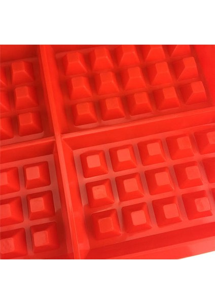 Yeni 4 Delikli Waffle Şeklinde Aromatik Alçı Kalıp - 2 Adet (Yurt Dışından)