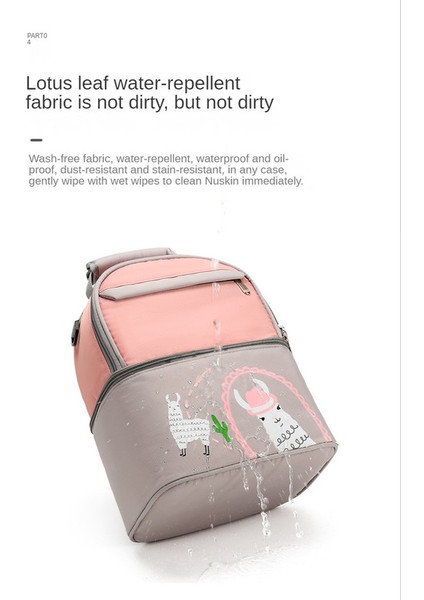 Lovehome Çok Cepli Büyük Anne Bebek Sırt Çantası - Pembe (Yurt Dışından) fırsatları